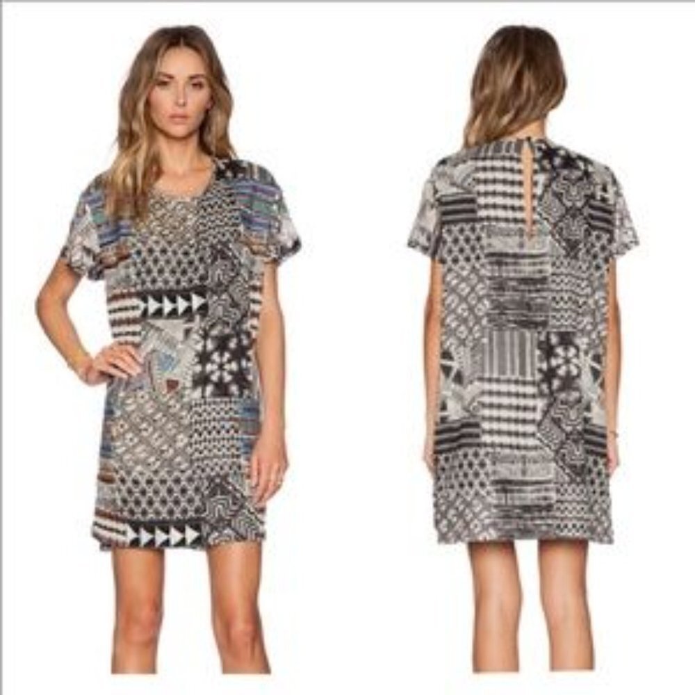 REVOLVE LOVE SAM Keira Embellished Beaded Midi Dress Size Small